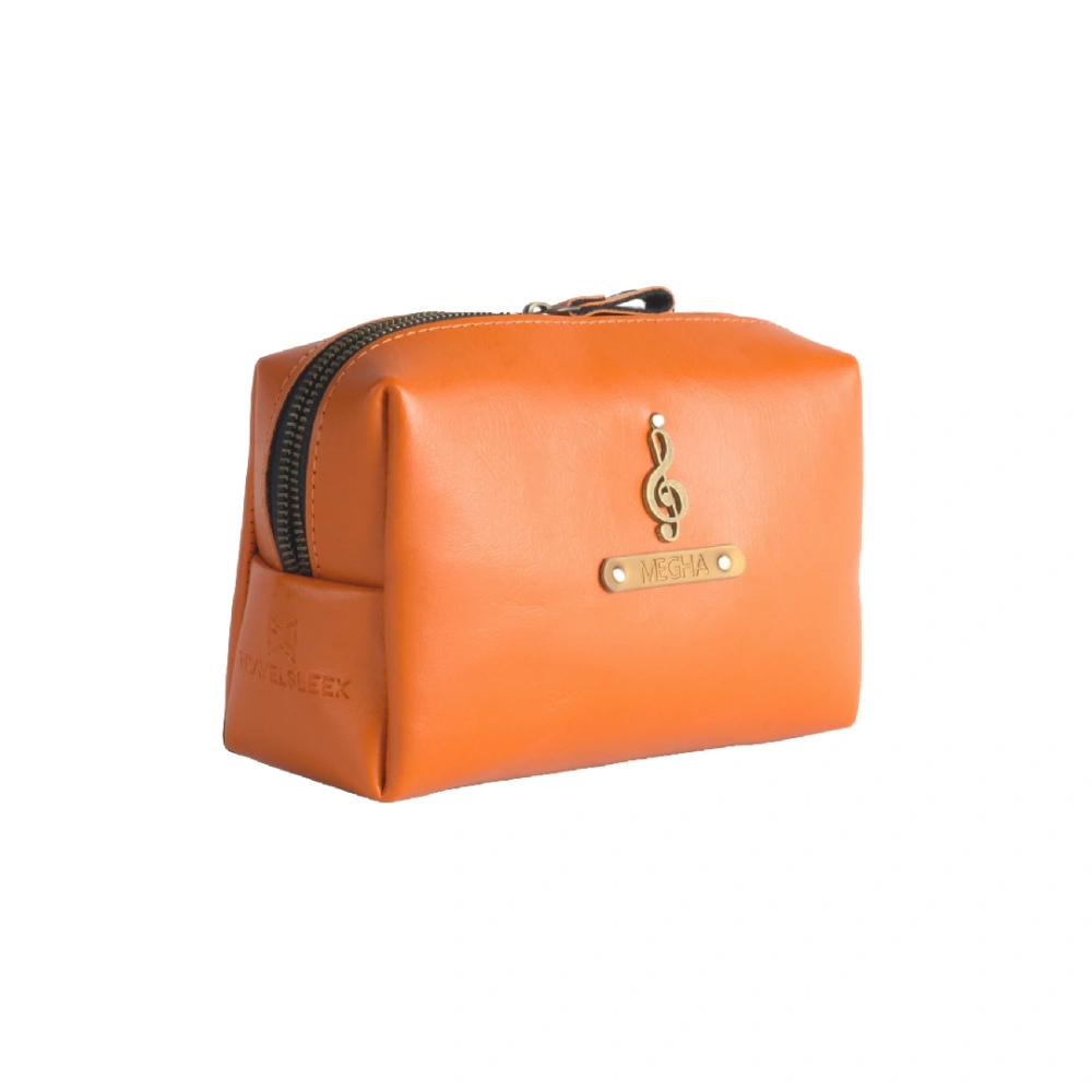 Order personalised travel pouch orange travel organiser